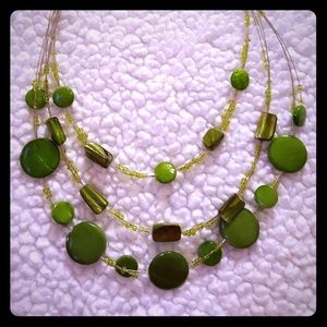 Green Breaded Necklace!!
